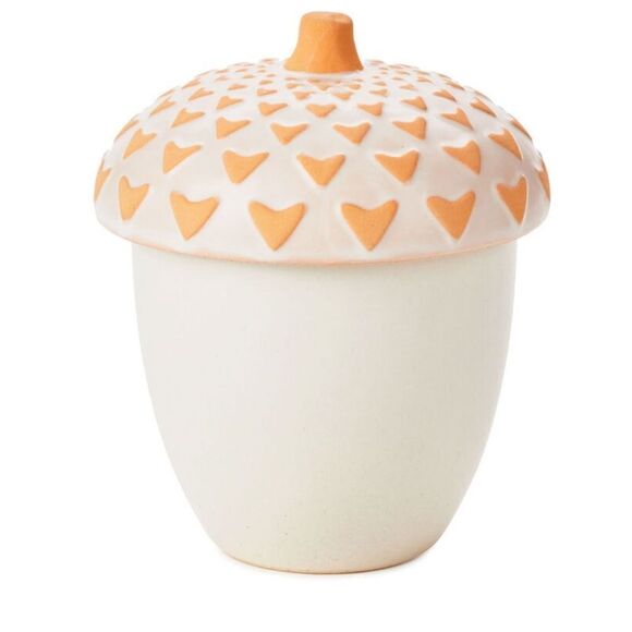 HALLMARK Acorn Teakwood Scented Candle-8 oz - Picture 2 of 6